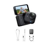 Insta360 GO Ultra Black - 4K Hands-Free Vlogging Camera | POV Cam, 1/1.28" Sensor, 53g Lightweight, 156° FOV, 200-Min Battery Life, Magnetic Wearable Action Camera, Sports, Vlogging