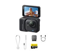 Insta360 GO Ultra Essentials Bundle (Midnight Black) - Tiny Hands-Free 4K Cam, Lightweight & Portable, Low Light Excellence, Mount Anywhere, FlowState Stabilization, 200 Min Battery Life