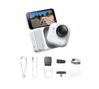 Insta360 GO Ultra Running Bundle Arctic White - Tiny Hands-Free 4K Cam, Lightweight & Portable, Low Light Excellence, Mount Anywhere, FlowState Stabilization, 200 Min Battery Life, Waterproof to 33ft