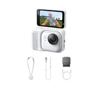Insta360 GO Ultra Standard Bundle Arctic White - Tiny Hands-Free 4K Cam, Lightweight & Portable, Low Light Excellence, Mount Anywhere, FlowState Stabilization, 200 Min Battery Life, Waterproof to 33ft