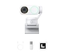 Insta360 Link 2 Pro Arctic White- 4K PTZ Webcam for PC/Mac | PC Camera, 1/1.3" Sensor, AI Tracking, HDR, Directional Noise-Cancelling Mics, Streaming, Gaming, Meetings