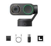Insta360 Link 2 Pro, Webcam 4K PC/Mac, 1/1.3" Sensor, Noise Cancelling Microphones, AI Tracking, Compatible for Meetings, StreamDeck, Zoom, Teams and Twitch