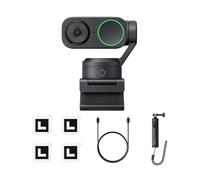 Insta360 Link 2 Tripod Bundle 2.0 - PTZ 4K Webcam for PC/Mac, 1/2" Sensor, AI Tracking, HDR, AI Noise-Canceling Mic, Gesture Control for Streaming, Video Calls, Gaming, Works with Zoom, Teams, Twitch