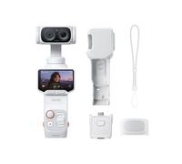 Insta360 Luna Ultra Stellar White - 8K Vlogging Camera with Dual Leica Lenses, 12× Zoom, 1" Sensor, Detachable 2" Touchscreen, Triple AI Chip, Pocket Gimbal Camera for Vlog Photography