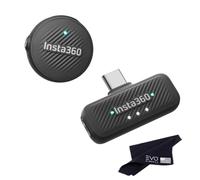 Insta360 Mic Air,Ultralight 7.9g Transmitter, as Compact as a Coin, 48kHz Audio with Built-in Noise Reduction, 10-Hour Battery Life, 300m Range, for X5/ACE PRO 2, Flow/Flow 2/Flow 2 PRO((1 TX + 1 RX)