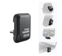 Insta360 Quick Reader 512GB Portable SSD - External USB-C Memory Stick Ace Pro 2, X5, X4 Air, iPhone, Android, Computer, Co-developed with Lexar for Content Creators