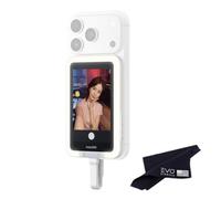Insta360 Snap Selfie Screen with Light- 4K Magnetic 3.5-inch high-res Selfie Monitor Screen for Selfie, Vlogging, Compatible vith iPhone & Android, Touchscreen Control, Wired Instant Connection