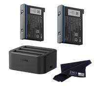 insta360 X3 Battery & Fast Charge Hub Bundle - Includes + 2 Batteries (1800mAh) for insta360 360 Camera (3 Items)