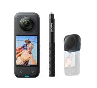 Insta360 X3 Get-Set Bundle - Waterproof 360° Action Camera with 1/2 Inch Sensor, 5.7K 360°, 72MP 360° Photos, Stabilization, 2.29 Inch Touch Screen, Vibration Feedback, AI Editing, Live Streaming