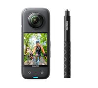 Insta360 X3 Selfie Stick Kit - 360 Action Camera with 5.7K 360 Active HDR Video, 4K Single-Lens Camera, Waterproof, FlowState Stabilization, 2.29" Touchscreen, AI Editing, Motorcycle, Wintersports