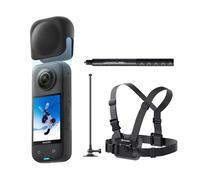 Insta360 X3 Snow Bundle - Waterproof 360° Action Camera with 1/2 Inch Sensor, 5.7K 360°, 72MP 360° Photos, Stabilization, 2.29 Inch Touch Screen, Vibration Feedback, AI Editing, Live Streaming