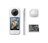 Insta360 X4 Air Starter Bundle Arctice White - 8K 360 Camera, Lightweight | Waterproof Action Camera, Replaceable Lenses, Wind Guard, FlowState Stabilization, AI-Powered App, Motorcycling, Skiing