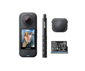Insta360 X4 Air Starter Bundle - Lightweight 165g 8K 360 Camera, Invisible Selfie Stick, Replaceable Lenses, Shoot First & Frame Later, Built-in Wind Guard, FlowState Stabilization, AI-Powered App