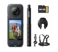 Insta360 X4 Bike Bundle - 8K Waterproof 360 Action Camera, 4K Wide-Angle Video, Invisible Selfie Stick, Removable Lens Guards, 135 Min Battery Life, AI Editing, Stabilization, for Sports, Travel