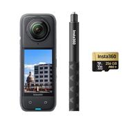 Insta360 X4 Construction Bundle - Selfie Stick - 360° Construction Camera, 8K30fps 360 HDR Video, 72MP Photo, 11K Timelapses, Supports DroneDeploy, OpenSpace, Cupix, Oculo, WhiteHelmet, Reconstruct