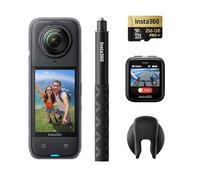 Insta360 X4 GPS Bundle - 8K Waterproof 360 Action Camera, 4K Wide-Angle Video, Invisible Selfie Stick, Removable Lens Guards, 135 Min Battery Life, AI Editing, Stabilization, for Sports, Travel