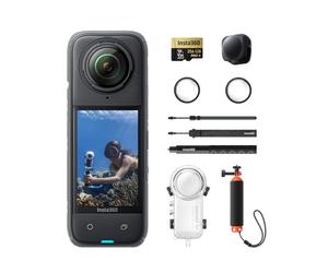 Insta360 X4 Invisible Dive Bundle - 8K Waterproof 360 Action Camera, 4K Wide-Angle Video, Invisible Selfie Stick, Removable Lens Guards, 135 Min Battery Life, AI Editing, Stabilization