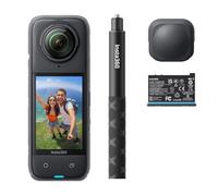 Insta360 X4 Starter Bundle - 8K Waterproof 360 Action Camera, 4K Wide-Angle Video, Invisible Selfie Stick Effect, Removable Lens Guards, 135 Min Battery Life, AI Editing, Stabilization, for Sports