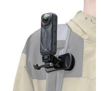 Insta360 X5 Backpack Clip Mount - Quick Release 360° Adjustable Camera Clip Compatible with Insta360 One X5/X4/X3/ One R/Go 2 and Other Action Camera