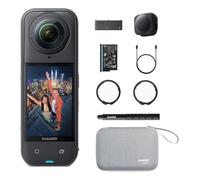 Insta360 X5 Essentials Bundle-8K 360° Waterproof Action Camera - Includes Selfie Stick, Extra Battery, Quick Charge Case, Standard Lens Protectors, Lens Cap, Case