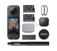Insta360 X5 Essentials Bundle + Mic Pro - Waterproof 8K 360° Action Camera Kit with Mic Pro Wireless Microphone System, 32-Bit Float Audio & Invisible Selfie Stick