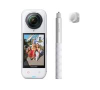 Insta360 X5 Get-Set Bundle White - 8K 360 Camera with Dual 1/1.28" Sensors | Waterproof Action Camera, Replaceable Lenses, Leading Low-Light, 3-Hour Battery, Triple AI Chip, Motorcycling, Skiing