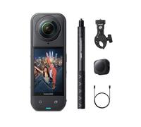 Insta360 X5 Motorcycle Bundle - Waterproof 8K 360° Action Camera, Rugged & Replaceable Lens, 3-Hour Battery, Clear Audio, Stabilization, Invisible Selfie Stick Effect, Leading Low Light