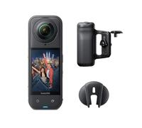 Insta360 X5 Photography Grip Bundle - 8K 360 Camera, Dual 1/1.28" Sensors | Waterproof Action Camera, Replaceable Lenses, Leading Low-Light, 3-Hour Battery, Triple AI Chip, Motorcycling, Skiing