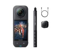 Insta360 X5 Snowboard Bundle - Waterproof 8K 360° Action Camera, Invisible Selfie Stick Effect, Leading Low Light, Rugged & Replaceable Lens, 3-Hour Battery, Clear Audio, Stabilization