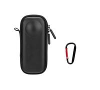 Insta360 X5/X4 Shockproof Storage Case, Compact Travel Carry Bag with Protective Fleece Lining and Wear-Resistant Nylon PU Shell, Black 14.5x7.5x6.7cm