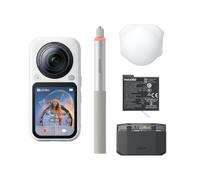 Insta360 X6 Essentials Bundle - 8K 360° Action Camera, Dual 1/1.1" Sensors, Extra Battery, Charging Case & Invisible Selfie Stick, Arctic White