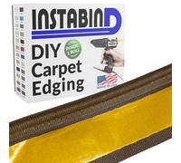 Instabind 54 ft Roll Premium Carpet Edge Binding - Regular Style Carpet Edge Trim - Do-It-Yourself Glue On Rug Edging - Durable & Easy Finishing for Rug Edges - USA Made Flooring Products, Malt