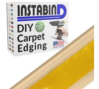 Instabind 54 ft Roll Premium Carpet Edge Binding - Regular Style Carpet Edge Trim for Do-It-Yourself Rug Edging- with Durable Hold & Easy Finishing for Rug Edges - USA Made Flooring Products, Sand