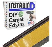 Instabind Carpet Binding, Rug Edge Binding - Regular Style, Ideal for Area Rugs, Durable Hold - DIY Carpet Finishing - Graphite, 54 ft Rolls