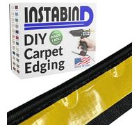 Instabind Premium Carpet Edge Binding - Regular Style Carpet Edge Trim for Do-It-Yourself Rug Edging- with Durable Hold & Easy Finishing for Rug Edges - USA Made Flooring Products - 54 ft Roll, Black
