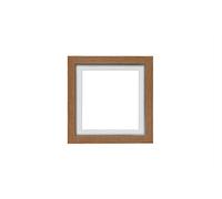 Instagram Square 3D Deep Box Frame Range Picture/Photo/Poster Frame Poster Display with Bespoke Mount - Oak Frame with White Mount - 8"x8" for 6"x6" pictures