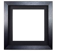 Instagram Square 3D Deep Box Frame Range Picture/Photo/Poster Frame Poster Display with Bespoke Mount - Black Frame with Black Mount - 17''x17" for 15"x15" pictures