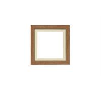 Instagram Square 3D Deep Box Frame Range Picture/Photo/Poster Frame Poster Display with Bespoke Mount - Oak Frame with Ivory Mount - 15''x15" for 12"x12" pictures