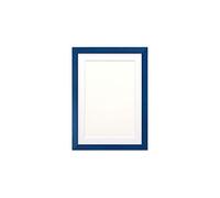 Instagram Square Confetti Wood Frame Range 20 mm Photo frame/picture frame/poster frame with Bespoke Mount -Blue Frame with White Mount - 7"x7" for 5"x5" pictures