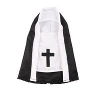 Instagrammable Halloween Nun Cloak Pet Creative Funny Cats Dog Cosplay Costume Photosuts Accessories Gift Pet NUN Costume Photo Outfit