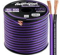 Install Link 14 AWG Gauge Speaker Wire Cable (OFC) Stereo, Car or Home Theater (100 Feet)