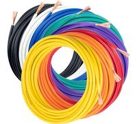 Install Link 16 AWG Gauge Vehicle-Speaker-Wire, OFC Copper - Red, Black, Green, Blue, White, Yellow, Orange, Purple (8x18ft = 144ft Total)