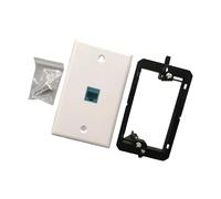 Install Networks Outlet Plate Ethernet Wall Plate Pass Through Outlet Panel Low Voltages Mounting Bracket Device Low Voltages Mounting Bracket Device