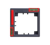 Installation template for electrical appliances, bubble level and magnets, single or double installation, vertical or horizontal installation - award-winning innovation