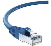 InstallerParts (10 Pack Ethernet Cable CAT6 Cable Shielded (SSTP/SFTP) Booted 2 FT - Blue - Professional Series - 10Gigabit/Sec Network/High Speed Internet Cable, 550MHZ