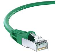 InstallerParts (10 Pack Ethernet Cable CAT6 Cable Shielded (SSTP/SFTP) Booted 6 FT - Green - Professional Series - 10Gigabit/Sec Network/High Speed Internet Cable, 550MHZ