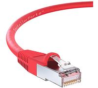 InstallerParts (10 Pack Ethernet Cable CAT6 Cable Shielded (SSTP/SFTP) Booted 6 FT - Red - Professional Series - 10Gigabit/Sec Network/High Speed Internet Cable, 550MHZ