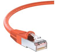 InstallerParts 2 FT Orange Cat6 Cable (10 Pack) - 550MHz, 10Gigabit Ethernet, Shielded SSTP/SFTP, RJ45 Connector, Compatible with PC, Server, Router, Modem
