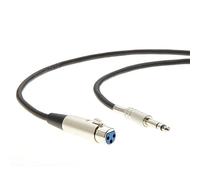 InstallerParts 6 Ft XLR 3P Female to 1/4" Stereo Microphone Cable -- Professional Series -- Stage, DJ, Pro, Studio Sound Cable -- Compatible With Microphones, Audio Interfaces, PA Applications and More!