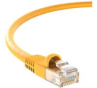 InstallerParts CAT6 Cable UTP Booted [Yellow] - [75 FT] - [1 Pack] - Professional Series - 10Gbps, Cat6 Patch Cable, Cat 6 Patch Cable, Cat6 Ethernet Cable, Network Cable, Internet Cable